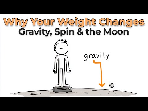 Why Your Weight Changes Daily: Gravity, Spin & the Moon