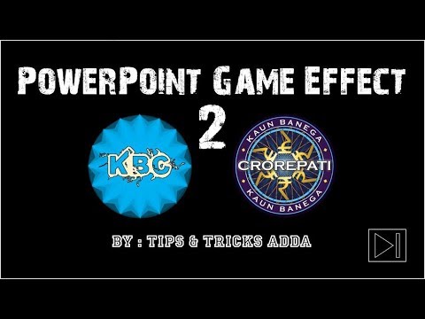 KBC Game POWERPOINT Effect Part - 2