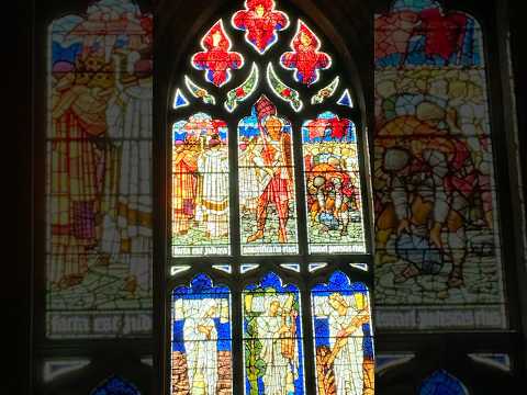Flickering Lights #stainedglasswindow #cathedral #architecture #ldstemple #art