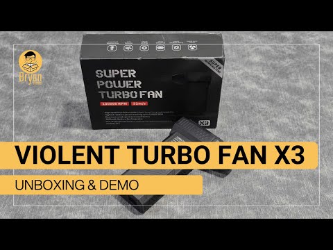 Unboxing the Violent Turbo Fan X3 | Powerful Mini Blower for Dust, Water, and Leaves (No Commentary)
