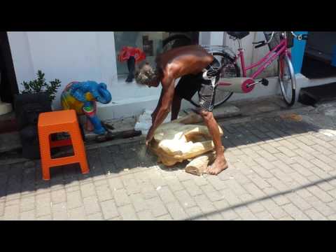 Sri Lanka elephant carving