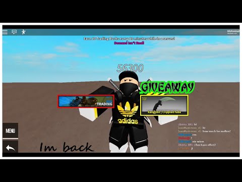 Im back? trading is back? giveaway! Counter Blox winner MrZergYT