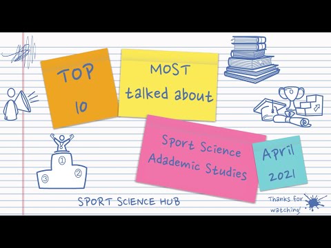 Top 10 MOST talked about Sport Science Academic Studies | April 2021 | Sport Science Hub