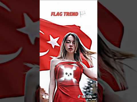 Flag Trend Girls Version! #trollface #flagtrend #shorts #trending #fyp