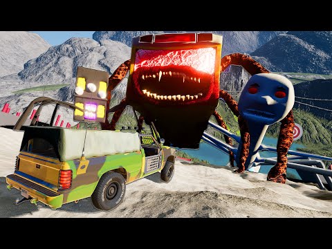 Cars vs Bus Eater, House Head, and Mommy Long Legs