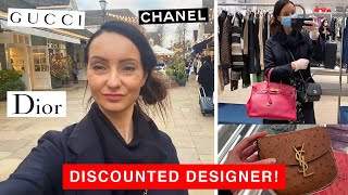 DISCOUNTED DESIGNER AT BICESTER VILLAGE VLOG + Trying A Birkin Bag For The First Time 😮