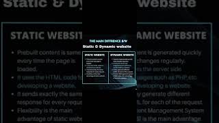 static and dynamic website comparison