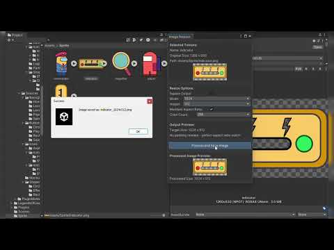 Right-Click to Resize Textures in Seconds (Unity Asset)