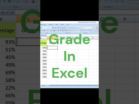 Grade formula in Excel | 😀🥲😁😊Give grades to mark without If function in Excel | ApproximateVlookup🤣🥲