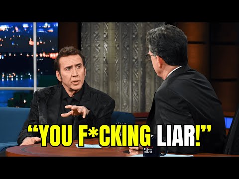 Nicolas Cage Kicked Off The Late Show After Heated Argument With Stephen Colbert