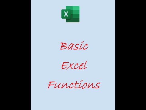 Basic Excel functions AVERAGE