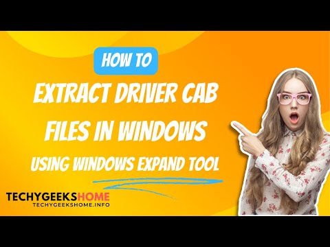 Using Windows Expand Tool for Driver CAB Files