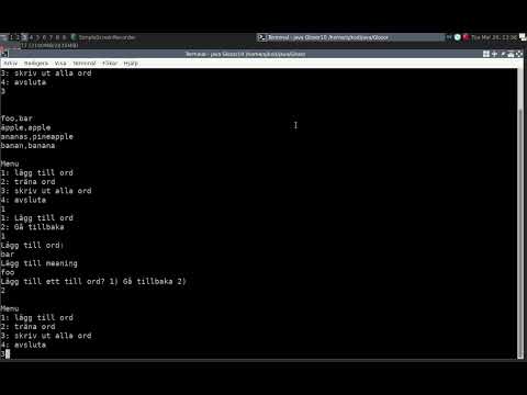 showcasing glossary app (in swedish)