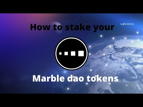 How to stake your Marble DAO token - Airdrops
