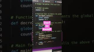 Python Global Variables?!? The best? Or the worst?