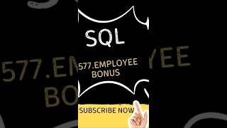 Leetcode SQL Q577.Employee Bonus.  #leetcodesql #interviews #sqlpractice