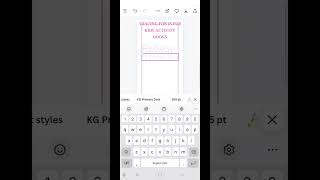 Tracing fonts for kids activity book #canvatutorial #canvatutorialforbeginners #kidsactivityidea