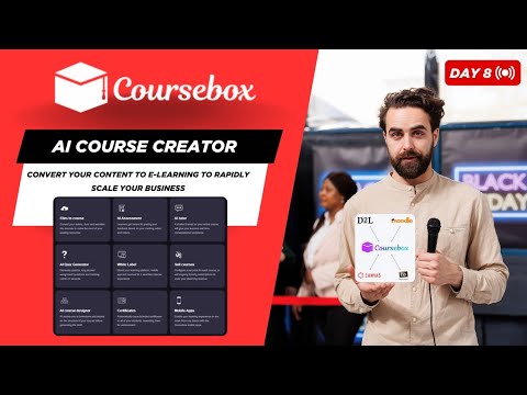 Day 8: Create Online Courses Effortlessly with AI-Powered Coursebox! l  E-Learning with AI