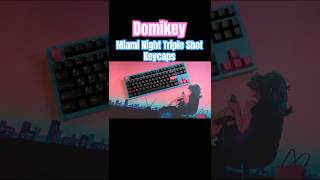 NK87 & Domikey Miami Nights #mechanicalkeyboard #domikey #aesthetic #deskmat #novelkeys #keycaps