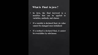 #javainterviewquestionsandanswersforfreshers  #interviewquestion #java #javaprogramming