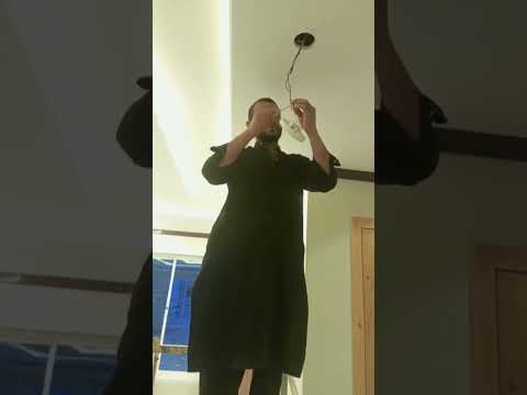 Install light in gypsum celling|| light installation in gypsum#short