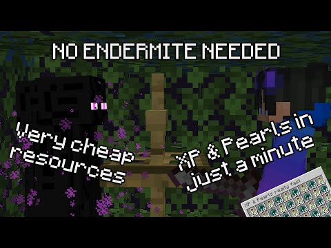 How to build an Endermen XP farm with no Endermite required | Minecraft