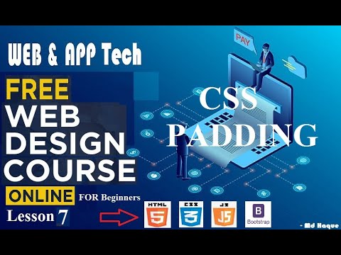 free online web designing course for beginner lesson 7 CSS padding