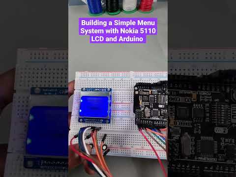Building a Simple Menu System with Nokia 5110 LCD and Arduino 🪛💻 #diy #arduino #lcd #electronic #how
