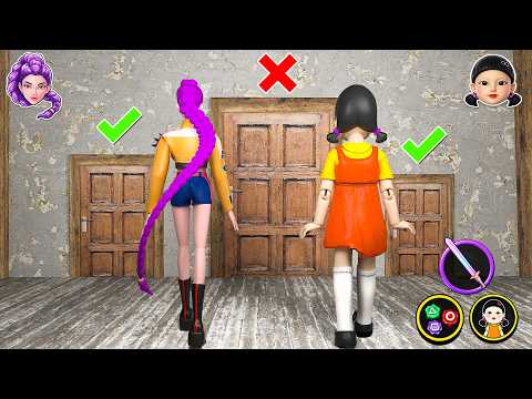 Kpop Demon Hunters & Squid Game vs Secret Doors | 3D Animation Story