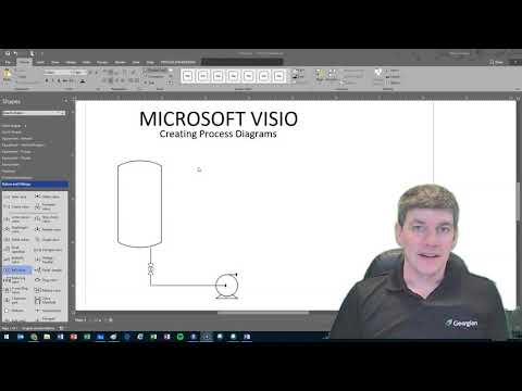 Using Visio to Draw Process Drawings and P&IDs - Initial Setup and Drawing Example