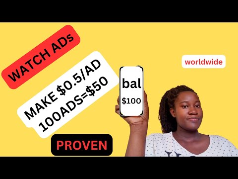 MAKE Money On Your Phone Watching ADS From Anywhere In The World