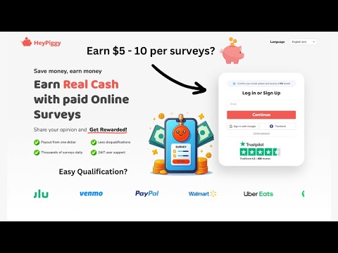 Earn up to $5 per surveys instantly - HeyPiggy Review (Truth behind)