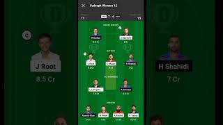 ENG 🆚 AFG Dream 11 Team 2023 #dream11 #viralteam #dream #XYZ #xyzbca