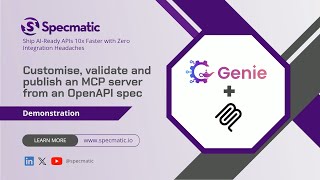 Curate, Validate and Publish an MCP Server from an OpenAPI Spec with Specmatic Genie
