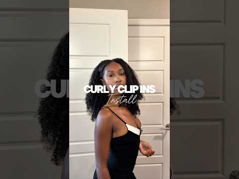 Curly clip ins from @curlsqueenofficial  🤍 #curlyclipins