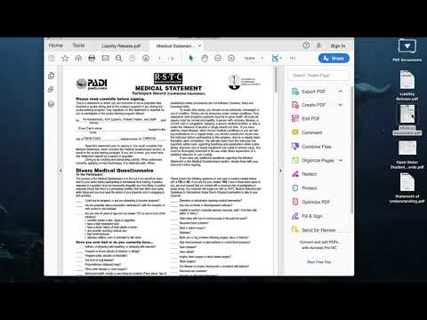How to fill my PADI Forms!
