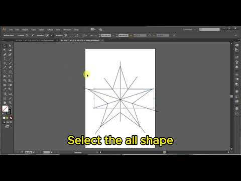 How to Make a Beveled Star in Adobe Illustrator | Tutorial #adobe #star #grafixtube #staradobe