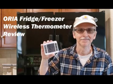 ORIA Refrigerator / Freezer Wireless Thermometer Review & Programming - For Power Outage, Save Food!