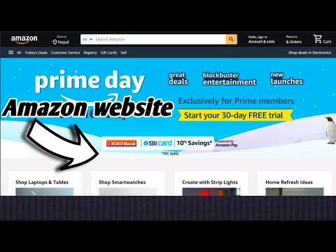Creat amazon website in html and css | Amazon website banane ka tarika in html and css.