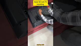 Haier 50 Inch TV Setup in Minutes | Wall Mount Process #haier #tvguide #tvinstallation #ytshorts