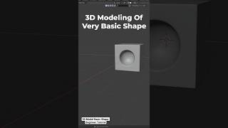 #3dmodeling Of Basic Shape - Beginner Tutorial - #blender #blender3dmodeling #tutorial #shorts