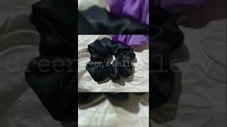 Satin scrunchies ✨🎀#ytshorts #scrunchiesindia #scrunchiestyle #shortsfeed #shorts #GreensGallery