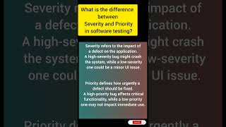 Manual testing interview question in software testing #softwaretesting #qa #manualtesting