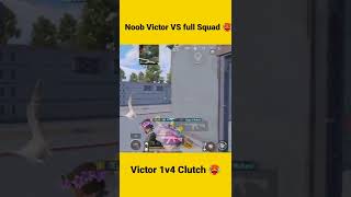 Victor 1v4 Clutch | Pro Victor vs full Squad #bgmi #bgmishorts #bgmifunny #bgmivictoriqshorts #pubg