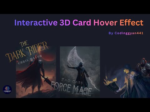 Interactive 3D Card Hover Effect using HTML and CSS By Codinggyan441