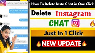 how to delete chat on instagram || Delete chat of Instagram || New Instagram Update on chat delete