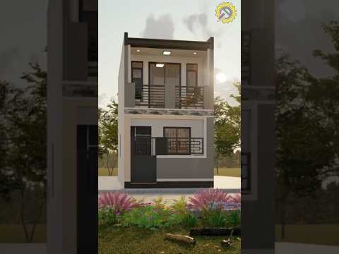 Small Two Storey House Design | Ground floor 27m² | Second floor 27m² #housedesign #floorplan