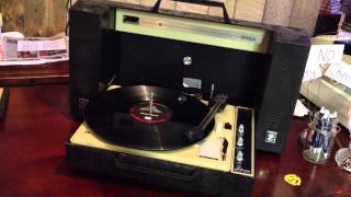 Portable record player that sold in our store