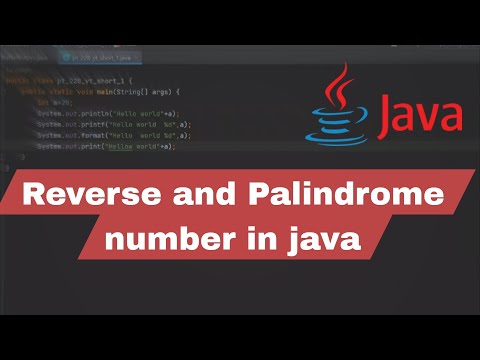How to reverse a number | Check if a number is Palindrome or not #java #Programming #PlacementCourse