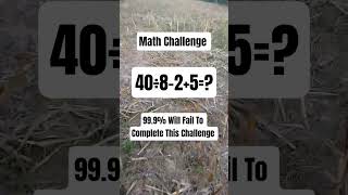 Math Challenge | 40÷8-2+5=? #mathchallenge #mathproblems #Mathematics #mathshorts